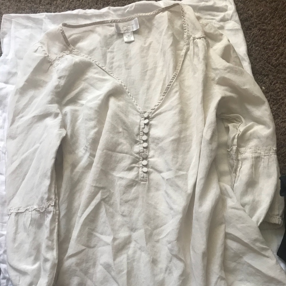 LOFT | white top | size 12